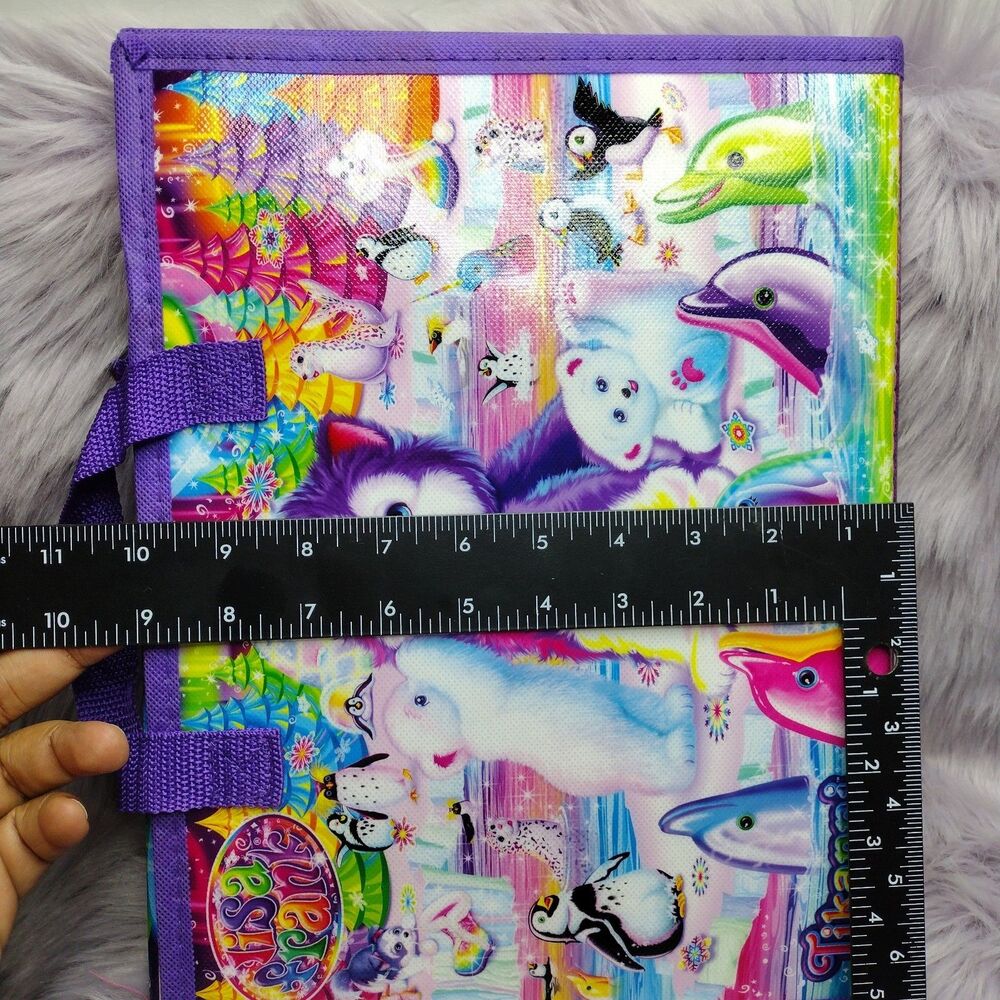 Lisa Frank Tikanni Husky Trifold Portfolio Storage Case Folder School Art 2022 - Picture 13 of 14
